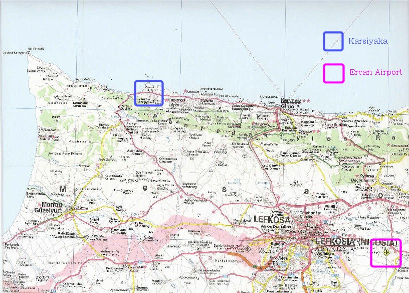 location of north cyprus properties